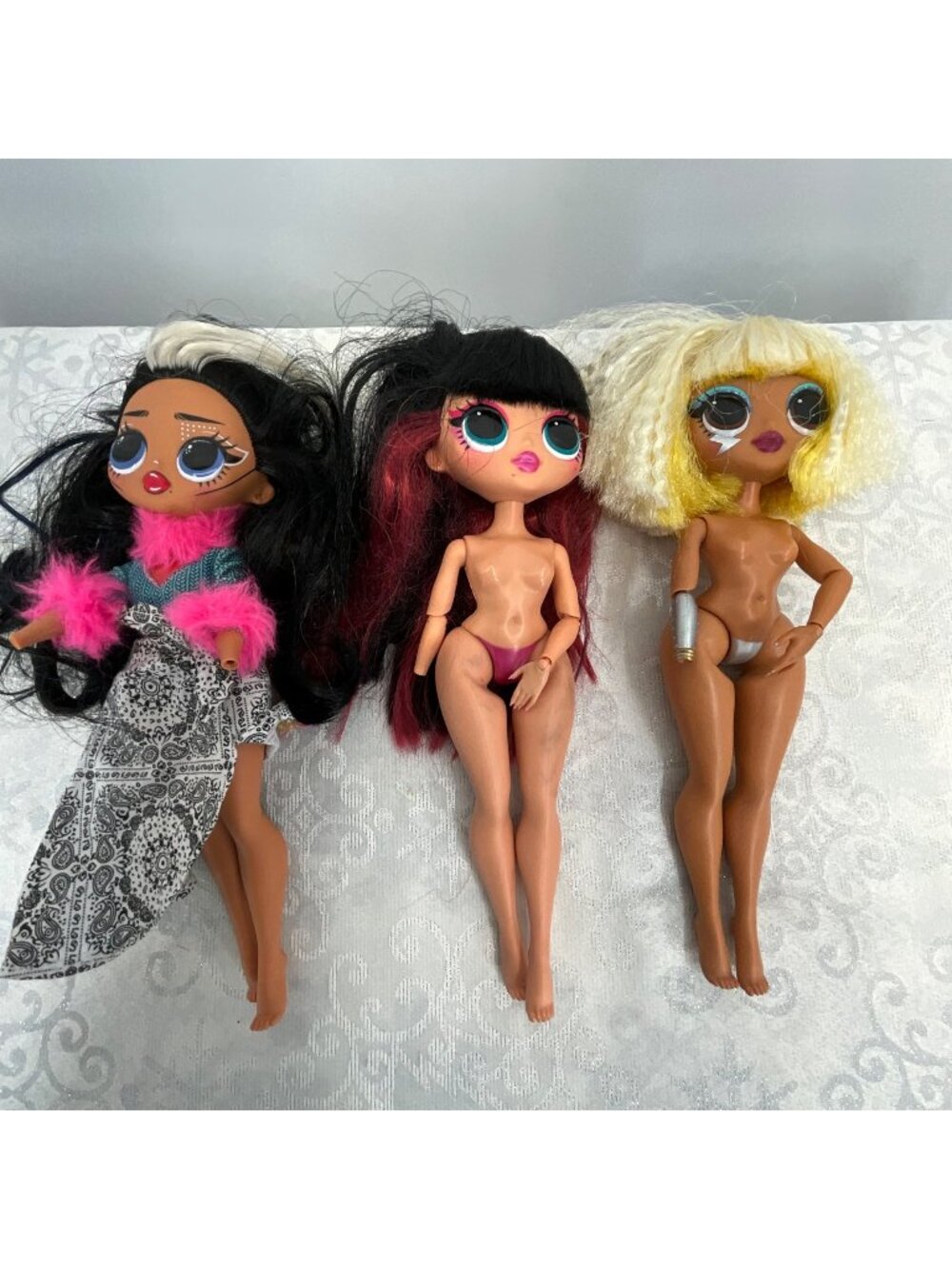 L.O.L. Surprise OMG Dolls Lot Of 3 Damaged Missing Hands Parts Repair